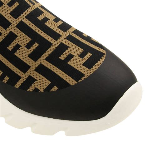 fendi sock sneakers brown|fendi sneakers socks men.